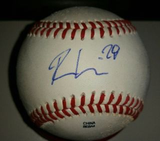 Autographed Baseball Game Rowan Wick Chicago Cubs