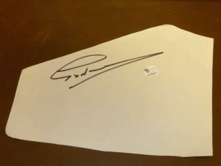 Greg Norman Autographed Paper Cut With Gai Cert 100 Authentic