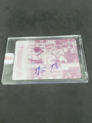 2017 Certified Cuts Highlight Reels 21 Aaron Rodgers Printing Plate Auto 1/1