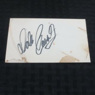 Dale Earnhardt Sr Cut Signature Index Card Autograph 1996 Ac Delco Ticket