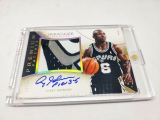 2013 - 14 Immaculate Premium Patches Auto Gold Avery Johnson /10 Nasty Read