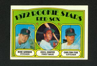1972 Topps Red Sox Rookie Stars (carlton Fisk) 79 - Rc - Ex