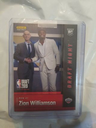 Zion Williamson Panini Draft Night Rookie Card IN HAND Ready to ship now 3