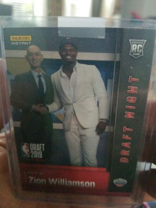 Zion Williamson Panini Draft Night Rookie Card IN HAND Ready to ship now 4