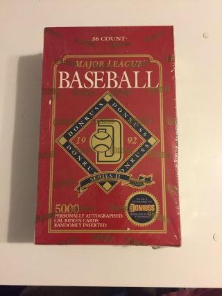 1992 Donruss Baseball Series 2 Box - 36 Packs Total - Ripken Auto? - Elites?