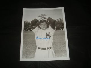 Fred Sanford 1950 York Yankees Signed 8x10 Photo Jsa Certified Autograph Jb2
