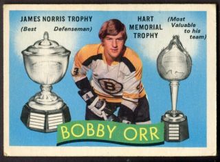 1971 - 72 Opc O Pee Chee 245 Bobby Orr Norris And Hart Trophy Winners Bruins