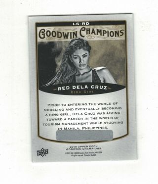 Red Dela Cruz Ud Goodwin Champions 2019 Splash Of Color 3 - D Lenticulars Bounty