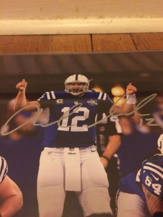 Andrew Luck Indianapolis Colts QB 12 Signed 8x10 Autographed Photo W/COA 2