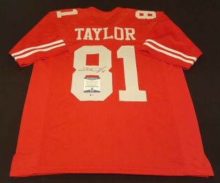 Trent Taylor 49ers Signed Authentic Style Custom Jersey Bas Beckett