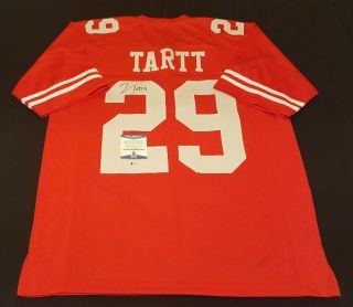 Jaquiski Tartt 49ers Signed Authentic Style Custom Jersey Bas Beckett