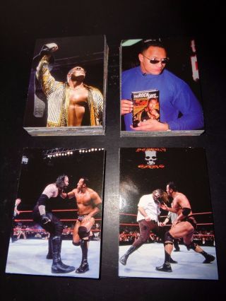 The Rock Wrestling Wwf Wwe Rock Solid 2000 Comic Images Complete Card Set Of 72