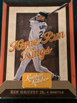 2019 Leather Lumber Blaster Only Home Run Kings Insert Ken Griffey Jr Mariners