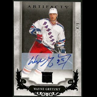 2018 - 19 Artifacts 137 Wayne Gretzky Auto Black 4/5 And All Color Variations