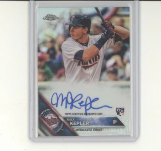 Max Kepler Auto Autograph Card Rc /499 2016 Topps Chrome Refractor Nm Twins