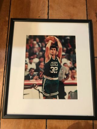 Kevin Mchale Boston Celtics Signed Autograph 8x10 Photo Matted & Framed 13x15 "