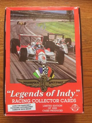 1992 Legends Of Indy Racing Collector Card Box 36 Packs