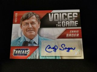 2014 - 15 Craig Sager Auto Threads Voices Of The Game /499