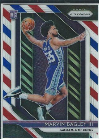 2018 - 19 Panini Prizm Basketball Red White & Blue Rookie Marvin Bagley Iii