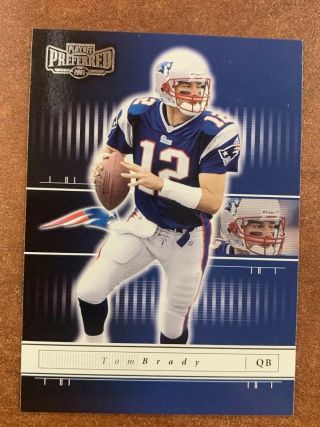 2001 Playoff Preferred Tom Brady 2nd Card Hard To Find Close To His Rookie