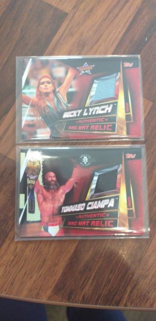 Wwe Topps Slam Attax Universe Relics Lynch And Ciampa Listing For Antgull_80