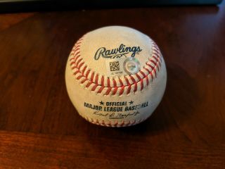 Freddie Freeman Game Baseball Foul Ball Mlb Authenticated
