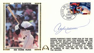Andre Dawson Autographed Signed First Day Cover Boston Red Sox Beckett E48813