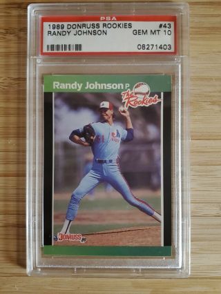 Randy Johnson 1989 Donruss Rookies - Psa 10 Gem - Hof