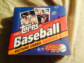 1993 Topps Baseball Factory Series 1 Cello Box Derek Jeter