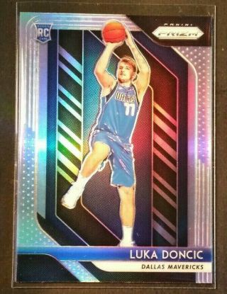 Luka Doncic Silver Refractor Rookie 2018 - 19 Panini Prizm 280 Rc $400,
