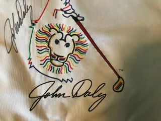 John Daly PGA Signed Grip it Rip it Official JD Logo Pin Flag 3