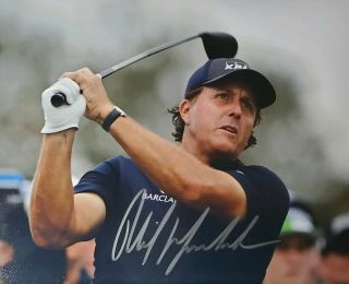 Phil Mickelson Hand Signed 8x10 Photo W/holo