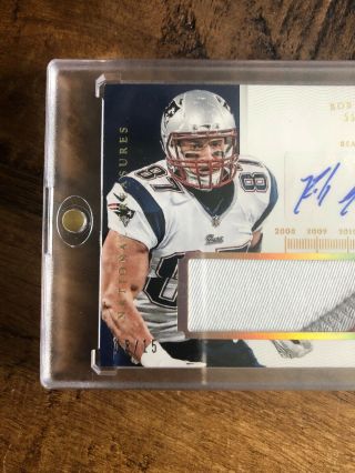 2014 National Treasures TIMELINE Rob Gronkowski 4 - Color Patch AUTO /15 2