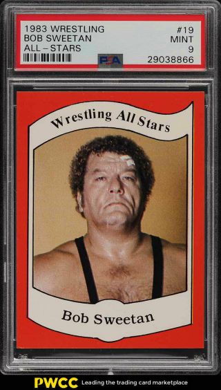 1983 Wrestling All - Stars Bob Sweetan 19 Psa 9 (pwcc)