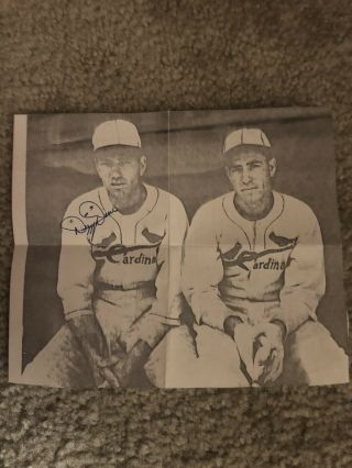 Dizzy Dean Signed Small Picture