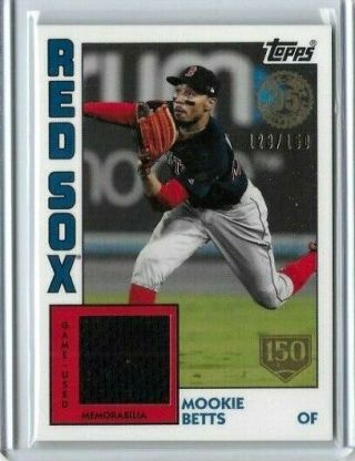 2019 Mookie Betts Topps Series 2 1984 Jersey Relic Ed 128/150