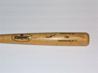 Signed Tommy Eason Cooper Pro 100 Professional 72 Baseball Bat Phillies 3