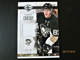 2012 Panini Limited Sidney Crosby Patch Game Jersey Patch 4/99