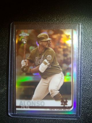 Pete Alonso 2019 Topps Chrome Rc Sepia Sp Grade This Card York Mets
