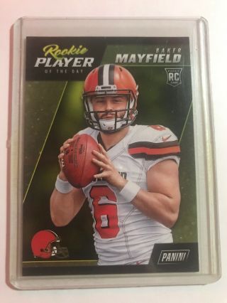 Baker Mayfield 2018 Panini Rookie Player Of The Day Football Rookie