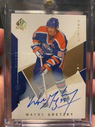 18/19 Sp Authentic Wayne Gretzky Limited Auto Group A On - Card Ssp