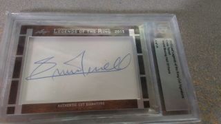 Ernie Terrell 4/21 Autographed 2013 Leaf Legends Of The Ring Cut Signature
