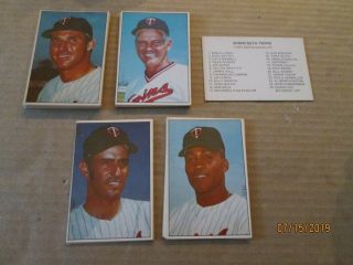 1977,  78 Minnesota Twins All Time Greats Series I And Ii All 50 Cards