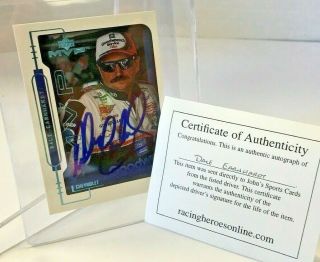 Signed Dale Earnhardt Sr 2000 Upper Deck Card 3 Autographed W/