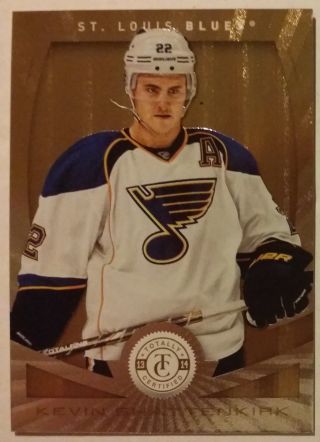 13/14 Panini Totally Certified Hockey Base Gold Kevin Shattenkirk /25 St Louis B