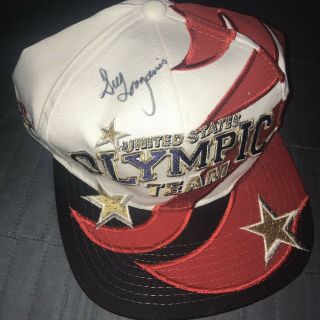 Greg Louganis Signed Autographed Cap Hat 1984 1988 Usa Olympics Diving Teams