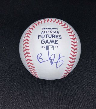 Brendan Rodgers Signed 2017 Mlb All Star Futures Game Ball Colorado Rockies