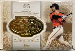 Ssp Gold 25/50 Relic 2019 Topps Pro Debut Distinguished Joey Bart Giants