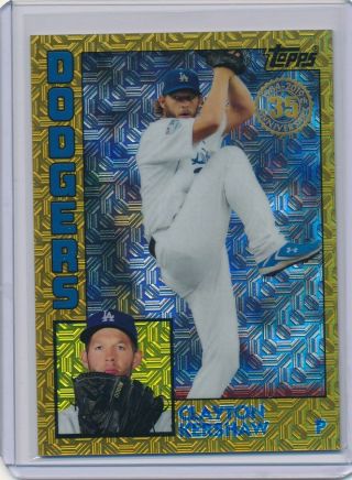 Clayton Kershaw 2019 Topps Series 2 T84 - 1 1984 Silver Pack Gold Ref /50 Dodgers
