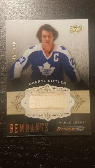 Darryl Sittler 2018 - 19 Engrained Remnants Stick Relic 58/100 Maple Leafs